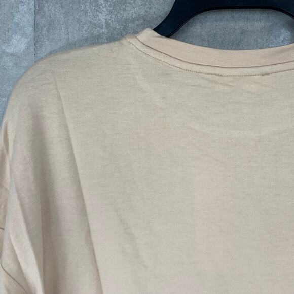 SOPHIE RUE Tan Crewneck Drawstring Hem Pullover Long Sleeve Sweater SZ S - Picture 4 of 8